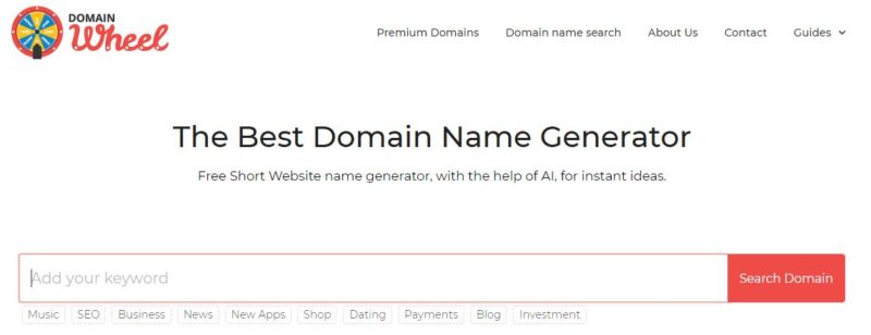 Domain Wheel - Best Domain Name Generator