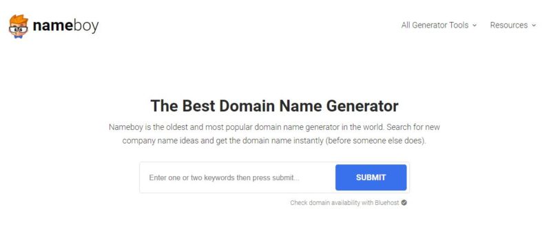 NameBoy - Blog Name Generator