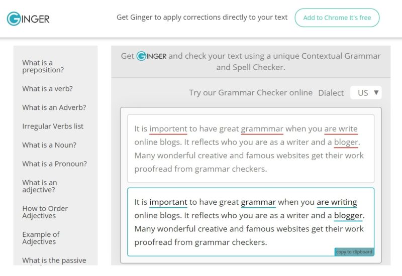 Free Grammar Checker Online – Ginger Software