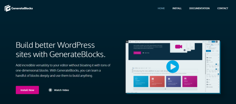 Build better WordPress sites with GeneratePress and GenerateBlocks