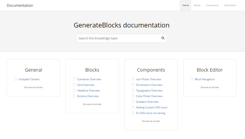 GenerateBlocks Documentation