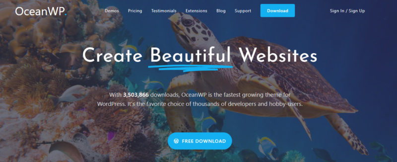 OceanWP Theme - A Popular GeneratePress Competitor
